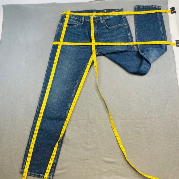 Roark HWY 133 Slim Fit Straight Leg Men's 33x32 Blue RD208 Faded Whiskered - Picture 6 of 11